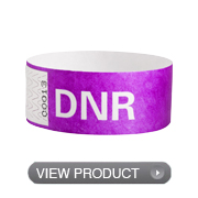 Regular Tyvek® DNR Wristbands